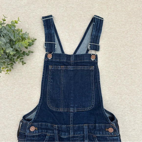 Madewell Women’s Blue Denim Flare Length Cotton Overalls Size XS - Picture 3 of 10